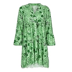 YongANs Tunic Tops Dress for Women 3/4 Sleeve Plus