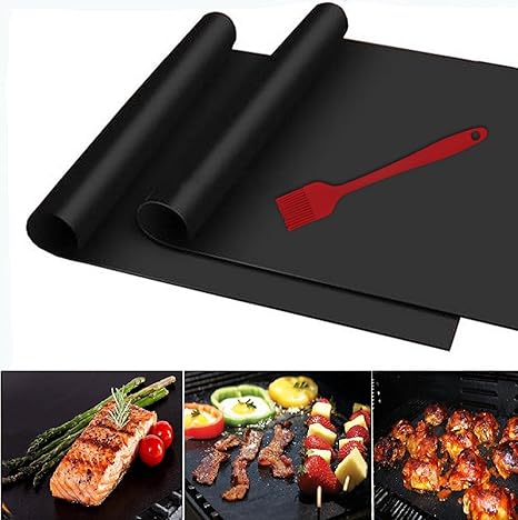 BBQ Grill Mat 100% Non-Stick Heat 