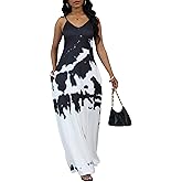 BessCops Summer Maxi Dresses for Women 2026 Plus Size Sundresses Casual Fashion Sleeveless Loose Long Sexy Dress with Pockets