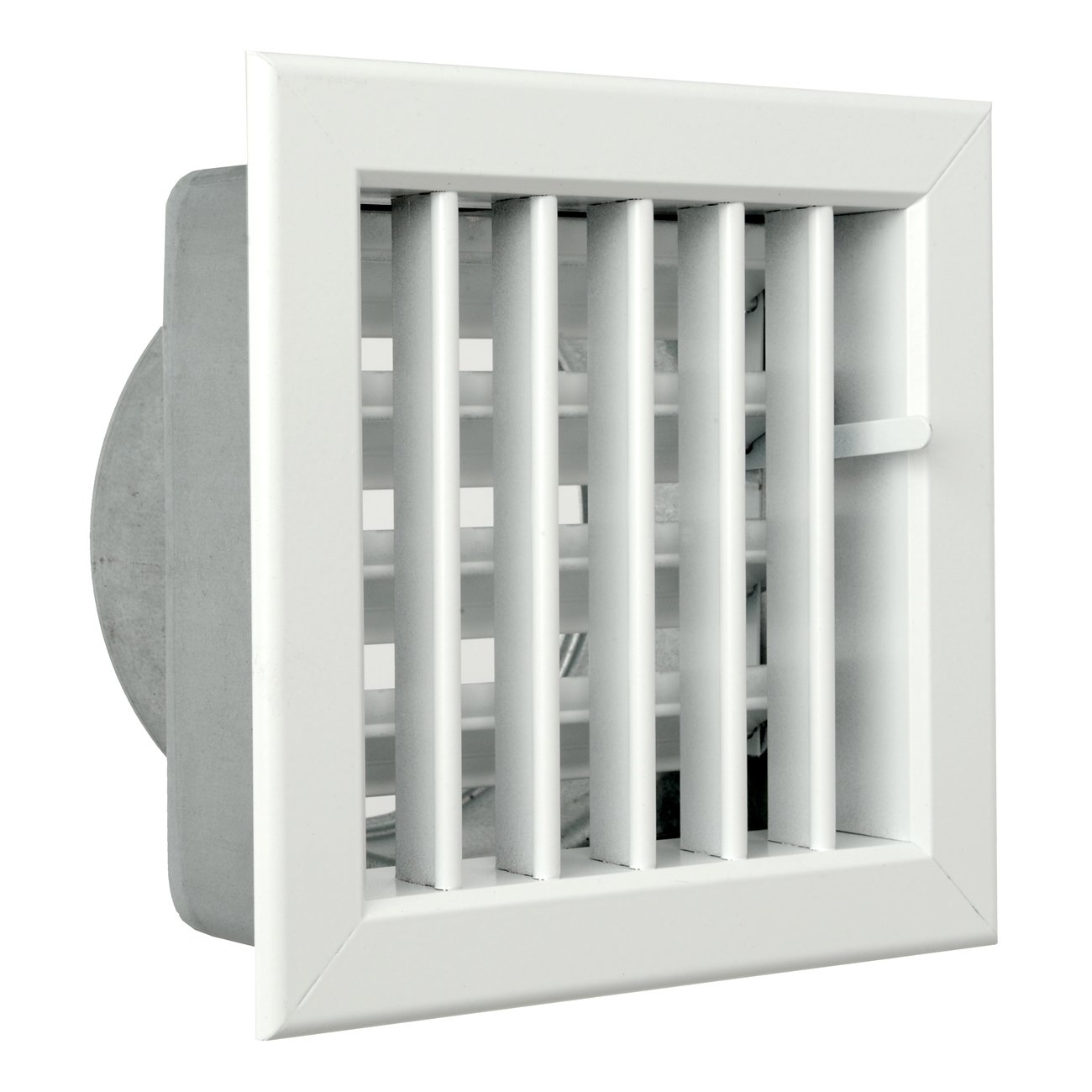 La Ventilazione GCSIB1615120 Recessed Ventilation Grille for Fireplaces, Aluminium White, 160x150 mm