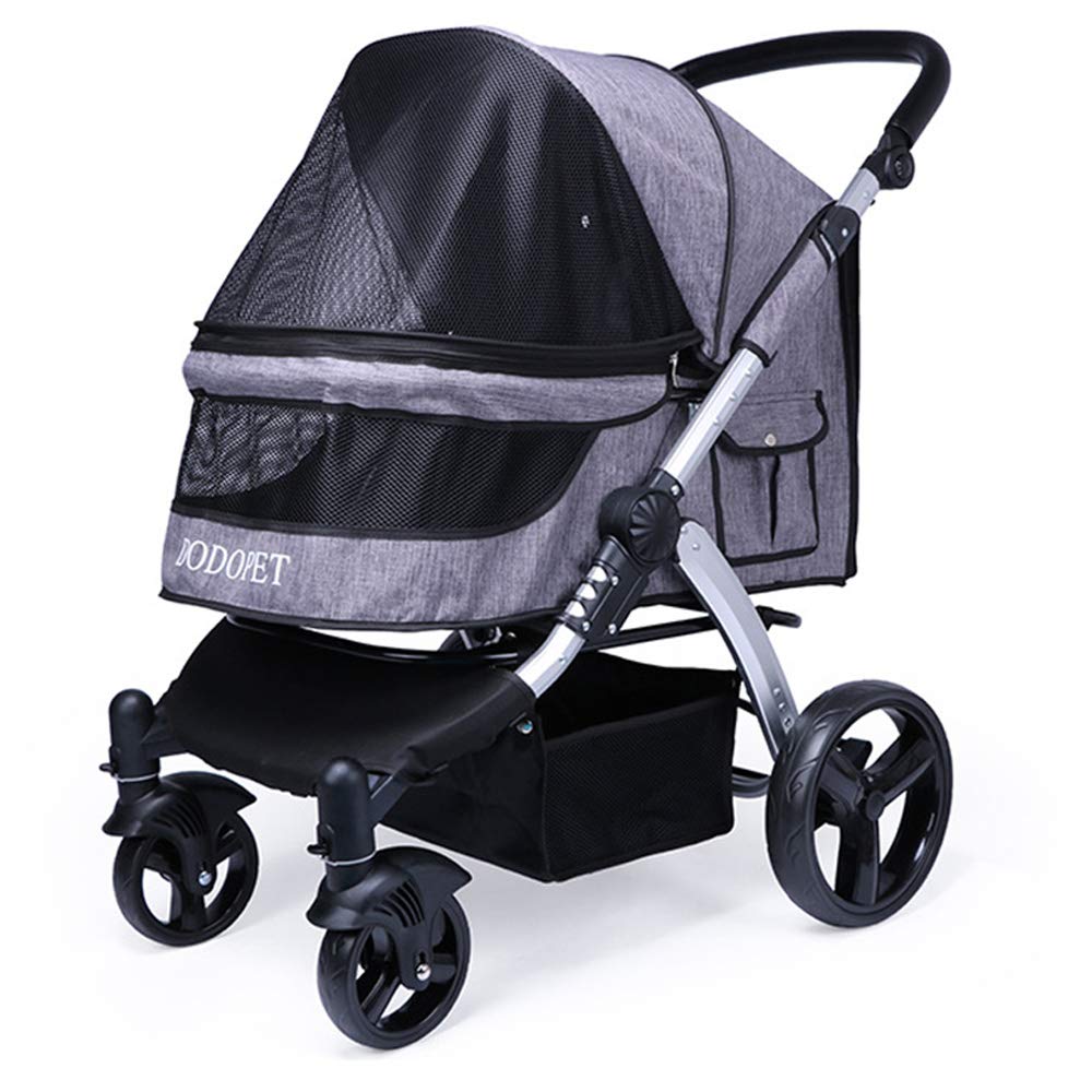 今年人気のブランド品や カート ペットベビーカー犬用ベビーカー高級猫トロリー旅行バギー猫カート用折りたたみ中犬用40kg以内ペット四輪ペット Black Gray Gray B07n1fvt6b 女性が喜ぶ Www Aiq Aiq Com Mx