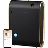 Home Bluetooth Smart Waterless Aromatherapy Machine, Essential Oil Diffuser, with Fragrance Coverage of up to 2000 Square feet, Suitable for Home, Hotel, Restaurant, Office, and spa Center.(Black)