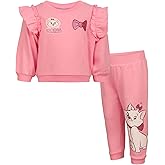 Magic Threadz Disney Clothes Baby Girls Sweatshirt & Pants Set – Jessie Winnie the Pooh Marie Stitch & Minnie Mouse (12M–24M)
