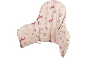 HALAA VAUVA High Chair Cushion with Cover Pad for IKEA Antilop Babies Toddlers Inflatable & Reversible Built-in Inflatable Cushion