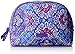 Vera Bradley Women's Cotton Large Zip Cosmetic Makeup Organizer Bag, Lilac Tapestry, One Size