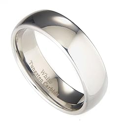 MJ Metals Jewelry Classic Mirror Polished White