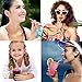 8 Pack FDA-Approved Stainless Steel Metal Drinking Straws,Fits Yeti RTIC or Any 20 or 30 oz Tumbler, Reusable Ecofriendly with 8 Colors Silicone Silencers and Comfort Tips Cover