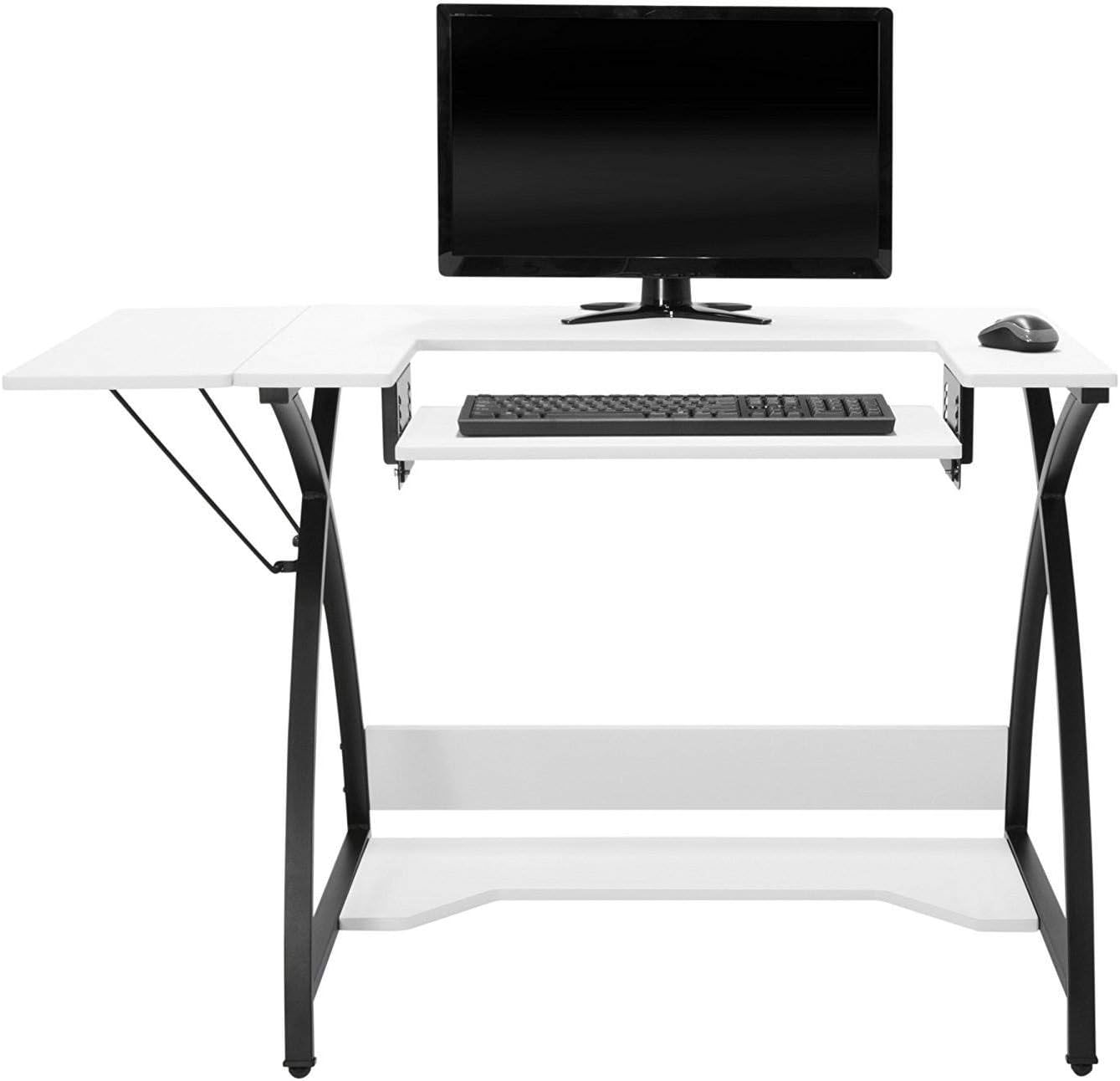 Sew Ready Sewing Table, Alloy Steel, Black/White, 45.5" W x 23.5" D x 30" H - Image 5