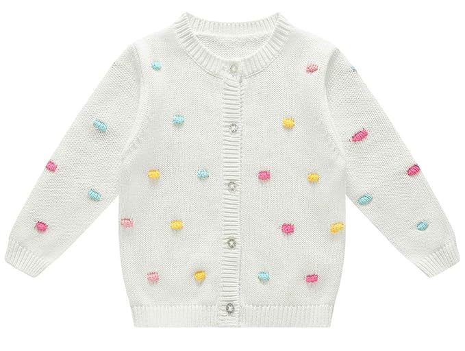 infant white cardigan