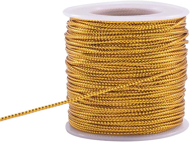 PandaHall 50m/Roll Gold Cord