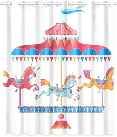 Cortinas de la sala de estar occidental Tiovivo gira nuevamente