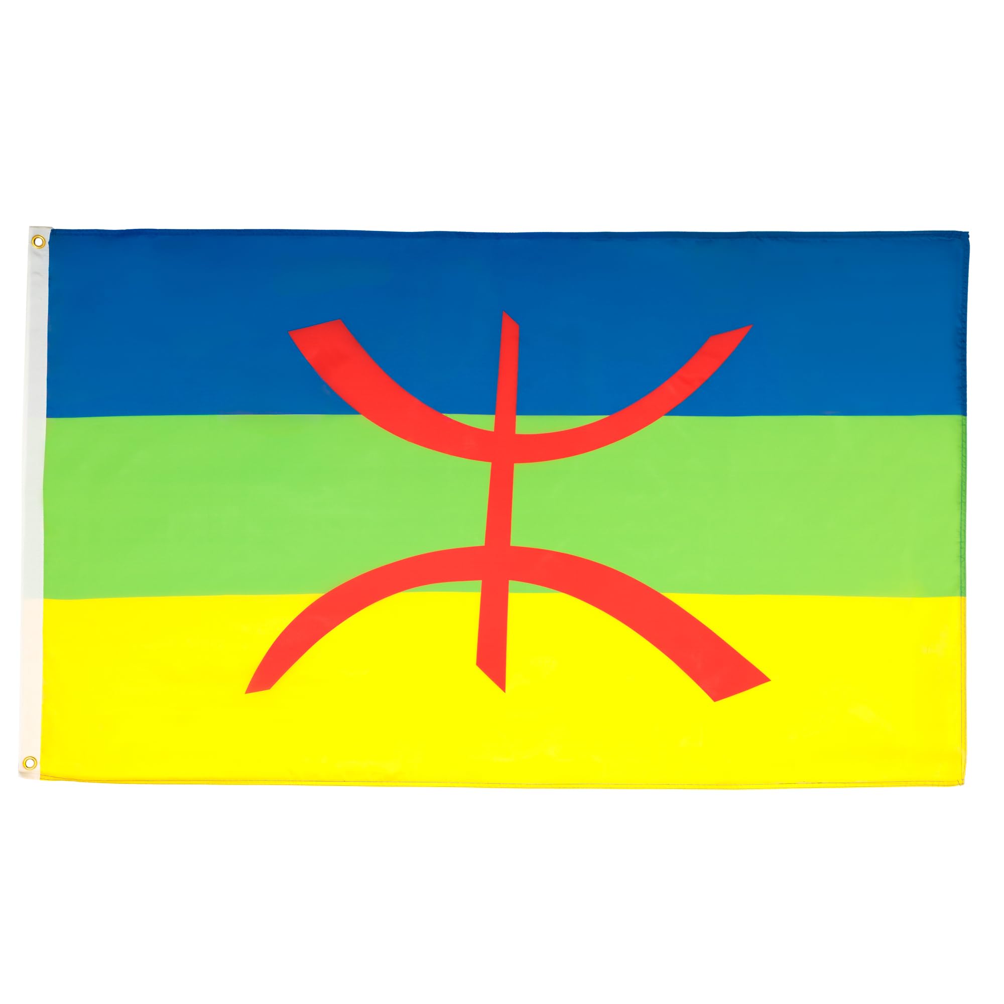 AZ FLAG - Kabylie Flag - 3x5 Ft - 100D Polyester Berber Kabylia Banner with Two Metal Grommets - Fade Resistant - Vivid Colors - 3' x 5' Feet - 150x90 Cm — image 1
