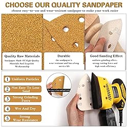 MAXMAN Mouse Detail Sander Sandpaper, 240 Grit