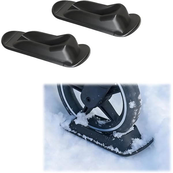 Esquís Para Cochecito BABYZEN YOYO - Permiten Deslizarse En Nieve Con Seguridad, Incluye Bolsa Protectora, Color Negro
