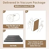 EHEYCIGA Orthopedic Large Dog Bed 91x68x9 cm with Removable Cover Grey view 7