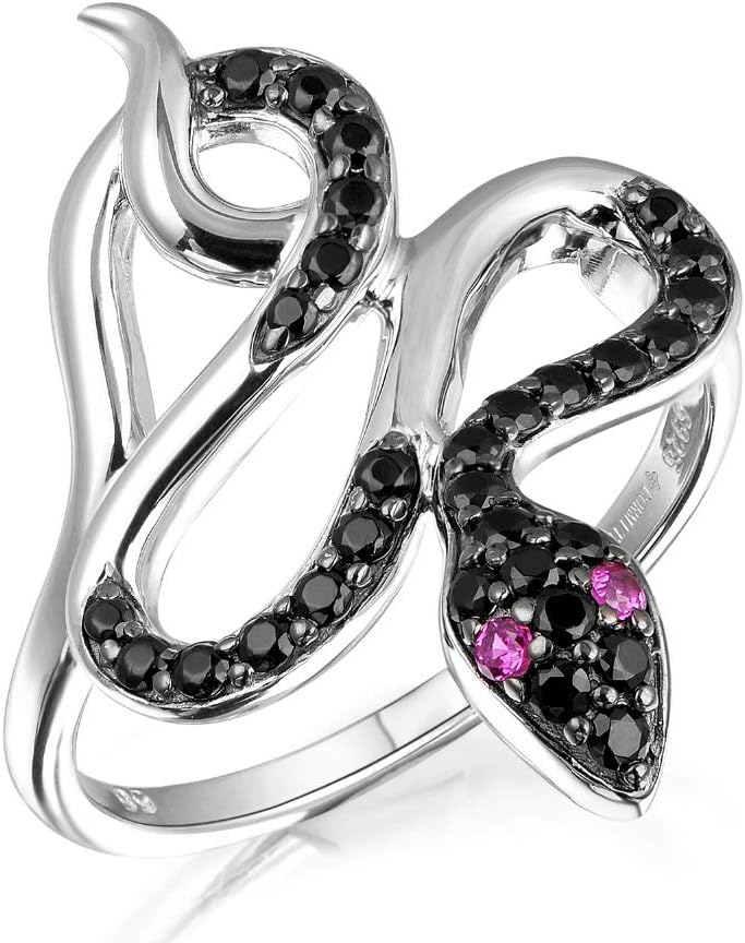 925 Sterling Silver Snake Rings Style Rings Women Jewelry Rings