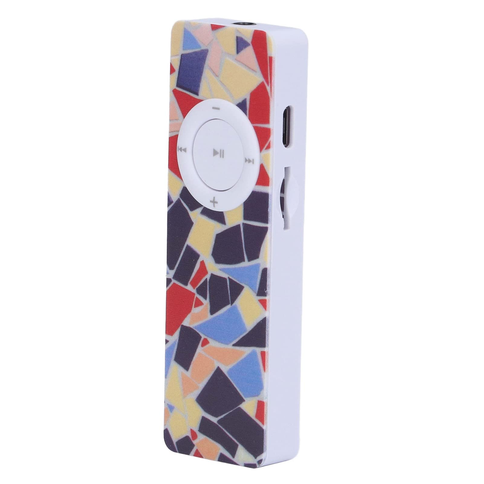 ciciglow Portable MP3 Player Build in Speaker, Bar Slim MP3 Music Player Support FM Radio Recording, Mini Digital Lossless Music MP3 Player For Sports, Leisure and Office(Type D)