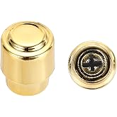 MECCANIXITY Guitar Barrel Switch Tip 3/5 Way Cross Hole Chrome Gold 2Pcs | Plastic Pickup Selector Switch Knobs Toggle Cap for Electric Guitar Replacement Parts