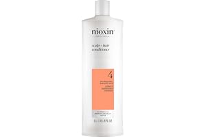 Nioxin System 4 Scalp + Hair Thickening Conditioner For Colored, Dry, & Damaged Hair with Progressed Thinning Maintain Vibrant Color Nourish & Boost Hair Density with Niacinamide & Biotin