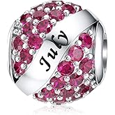 JIAYIQI Birthday Charm Fit Charm Bracelets Necklace, 925 Sterling Silver Pendants Beads for Women Jewelry