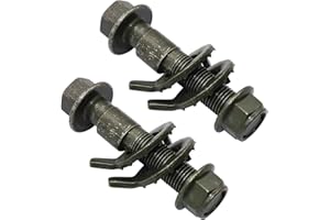 SUNNER THINKEN 2pcs 14mm Adjustable Camber Correction Alignment Kit for Front Wheels Cam Bolts for Buick for Chevrolet for Honda for Nissan for Dodge for Ford for Jeep 81260