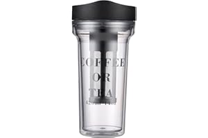 Coffee Concentrate Cold Brew Coffee with Lid Filter Reusable Cold Brew Coffee Tea Cup for Iced Coffees, Cold Drinks, Cold Bre