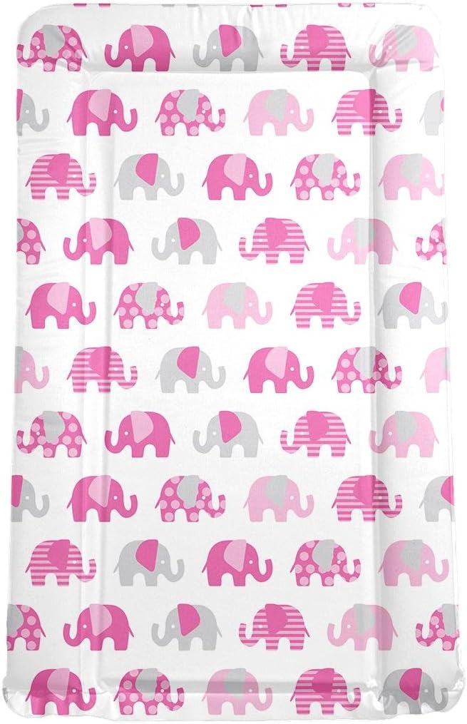 My Babiie Billie Faiers Baby Waterproof Changing Mat - Nelly The Elephant Pink