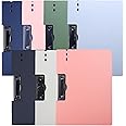 MYUOOT A4 Binder Clip Boards Punchless with Spring Action Clamp Strong Clips File Folder Clipboards Bulk Office Commercial School Documents Folder Binders Clip for Letter or A4 Size,7 Colors