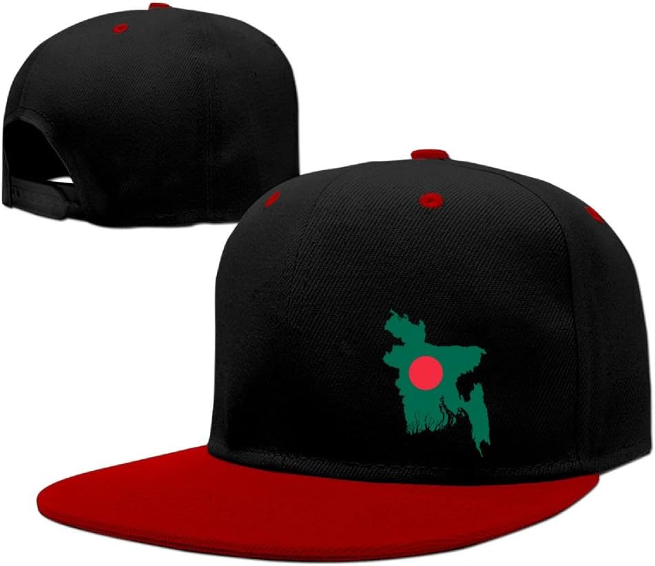 Lichang Bangladesh Map Flag Unisex Adjustable Snapback Hip Hop Hat Dad Cap