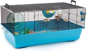 Savic Mickey 2 XL Spacious Mouse &amp; Dwarf Hamster Cage, Navy Blue,Mickey 2 Extra Large