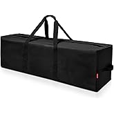 AdeaBag 42'' Sports Duffle Bag - Extra Large Travel Duffel Tote Bag Gym Overnight Weekender Shopping Christmas Tree Bag with 2-Way Durable Zippers Water Resistant, Black, 1 Pack