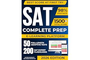 Digital SAT Test Prep: The Most Complete Study Guide to Ace the SAT Exam and Achieve Your Best Score by Mastering Adaptive Qu