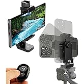 KobraTech iPhone Tripod Mount Adapter - Fits Any Smartphone - Includes Bluetooth Remote Shutter - UniMount 360 Universal Phone Holder for Tripod