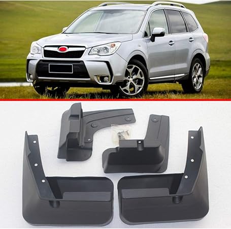 Amazon Gmznb 4ピースカーフェンダー スバルフォレスターsj 13 14 15 16 17 マッドガード 車 バイク