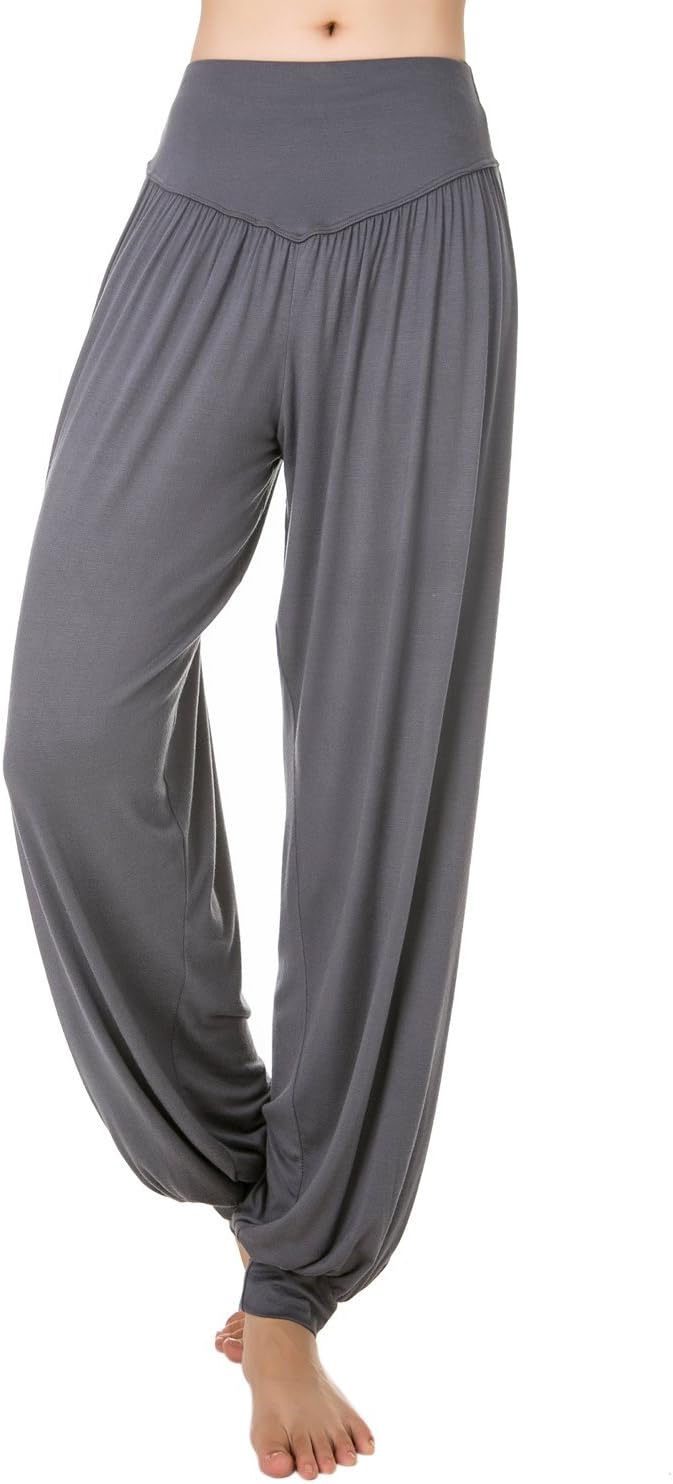 Franato Women's Modal Yoga Harem Pants Fitness Workout Pilates Pants