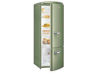 Gorenje RK 60319 OOL Kühl-Gefrierkombination Olive Grün Retro Standgerät