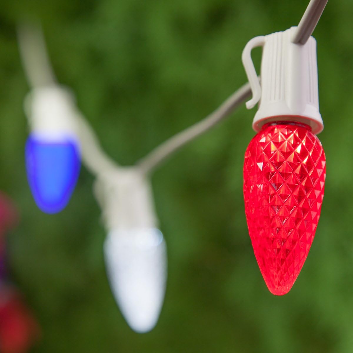 Amazon Com Outdoor Patriotic Lights Red White And Blue Lights