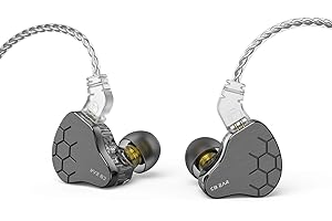 YINYOO KBEAR Lark Auriculares 1ba 1dd, Metal in Ear Monitors Earphones for Musician Singer Stage Band HiFi Kbear Wired Earbud