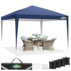 COBIZI 10x10 Ez Pop Up Canopy Tent, UPF