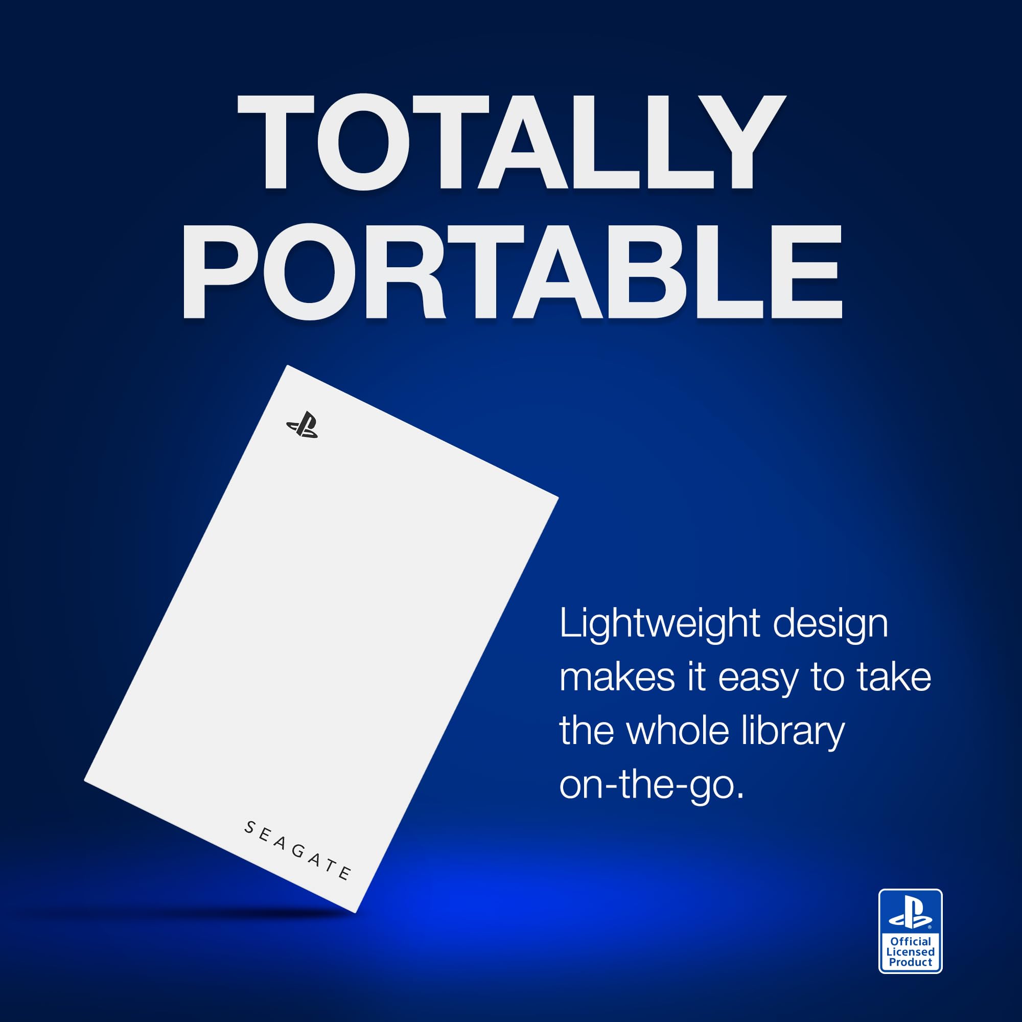Seagate Game Drive Ps4/Ps5 - Size Comparison Showing Compact Portable Design