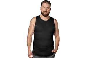QORE LOGIQ Gynecomastia Compression Shirt Men - Premium Slimming Undershirt Compression Tank Top Mens Shapewear & Body Shaper