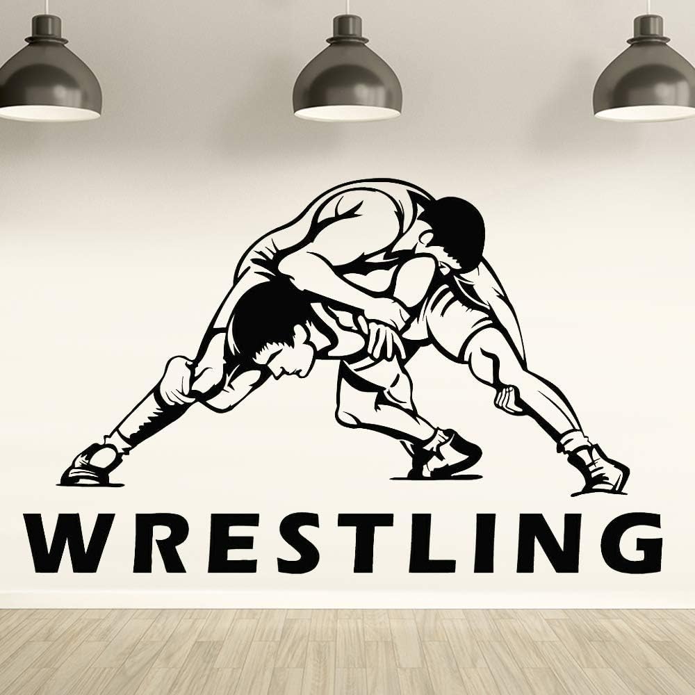 Etiqueta De La Pared_Wrestling Wall Decal Fitness Center Art Deco