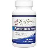 Wellness Resources Pterostilbene - Natural Source Silbinol Trans-Pterostilbene for Healthy Aging (100mg, 60 Veggie Capsules), Non-GMO, Vegan, Soy-Free
