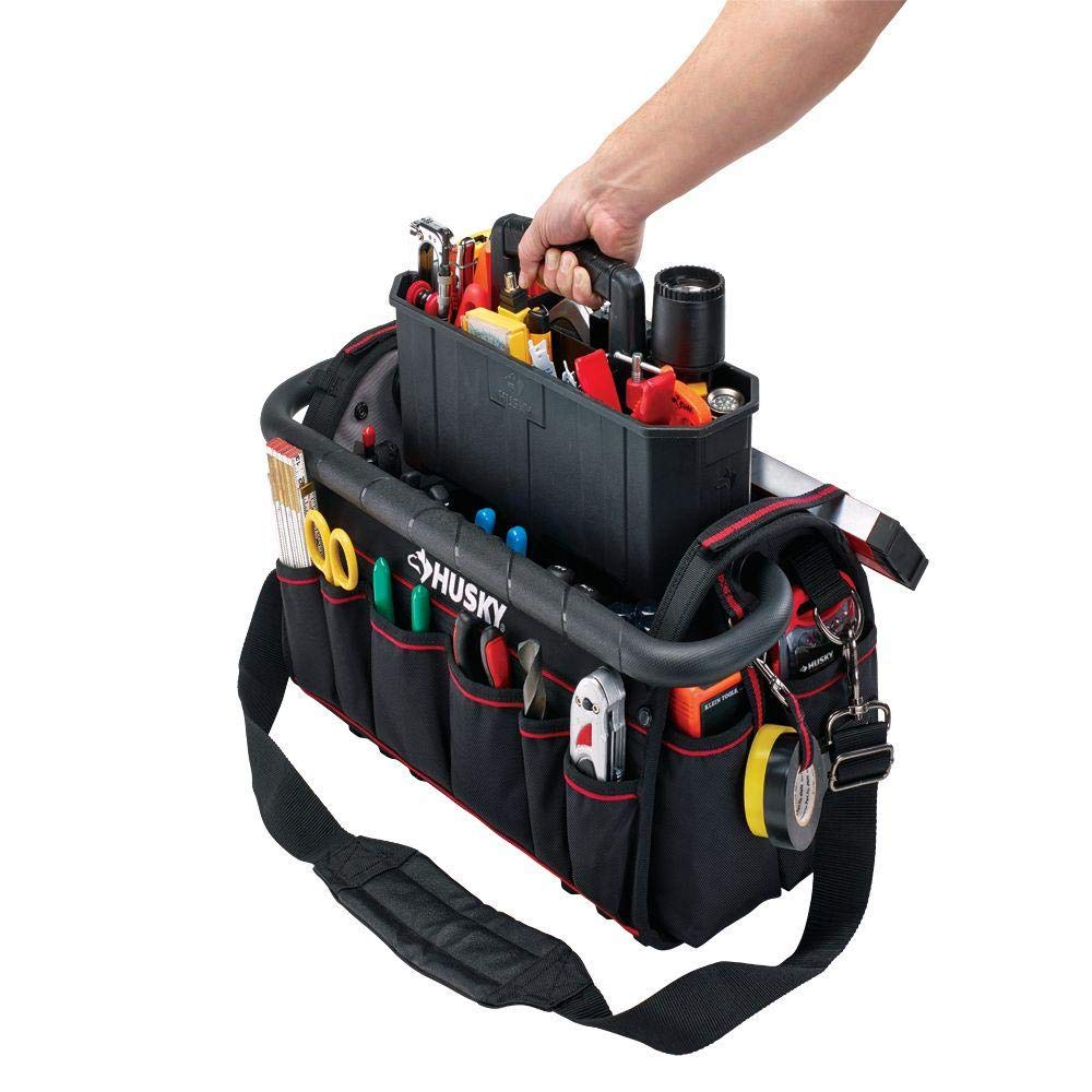 Husky 9124605 20" Pro Tool Bag with Pull Out Tray Amazon.ca Tools