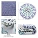 Ricdecor Indian Mandala Microfiber Large Round Beach Blanket with Tassels Ultra Soft Super Water Absorbent Multi-Purpose Towel 59 inch Across (NO.3)