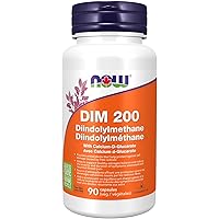 NOW Supplements, DIM 200 (Diindolylmethane) with Calcium D-Glucarate, 90 Veg Capsules