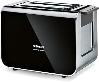 Siemens TT86103 Toaster / 860 Watt / für 2 Scheiben / wärmeisoliertes Gehäuse / schwarz