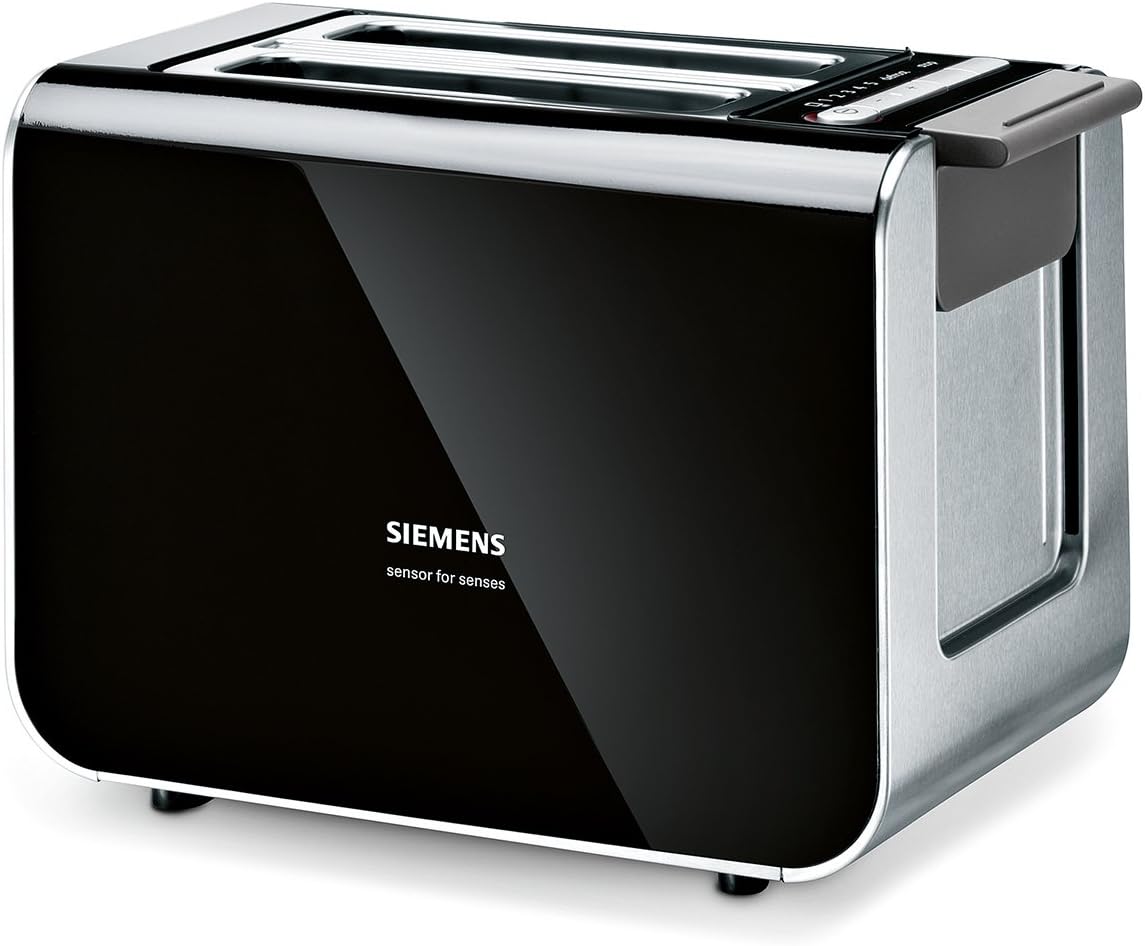 Siemens TT86103 Toaster / 860 Watt / für 2 Scheiben / wärmeisoliertes Gehäuse / schwarz