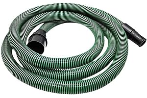 Dust Extraction Hose For Vacuum D27,35 Mm,3.5M Antistatic Threaded Hose For CTL 11,CTL 22 Green Plastic Suction Tube (5M)