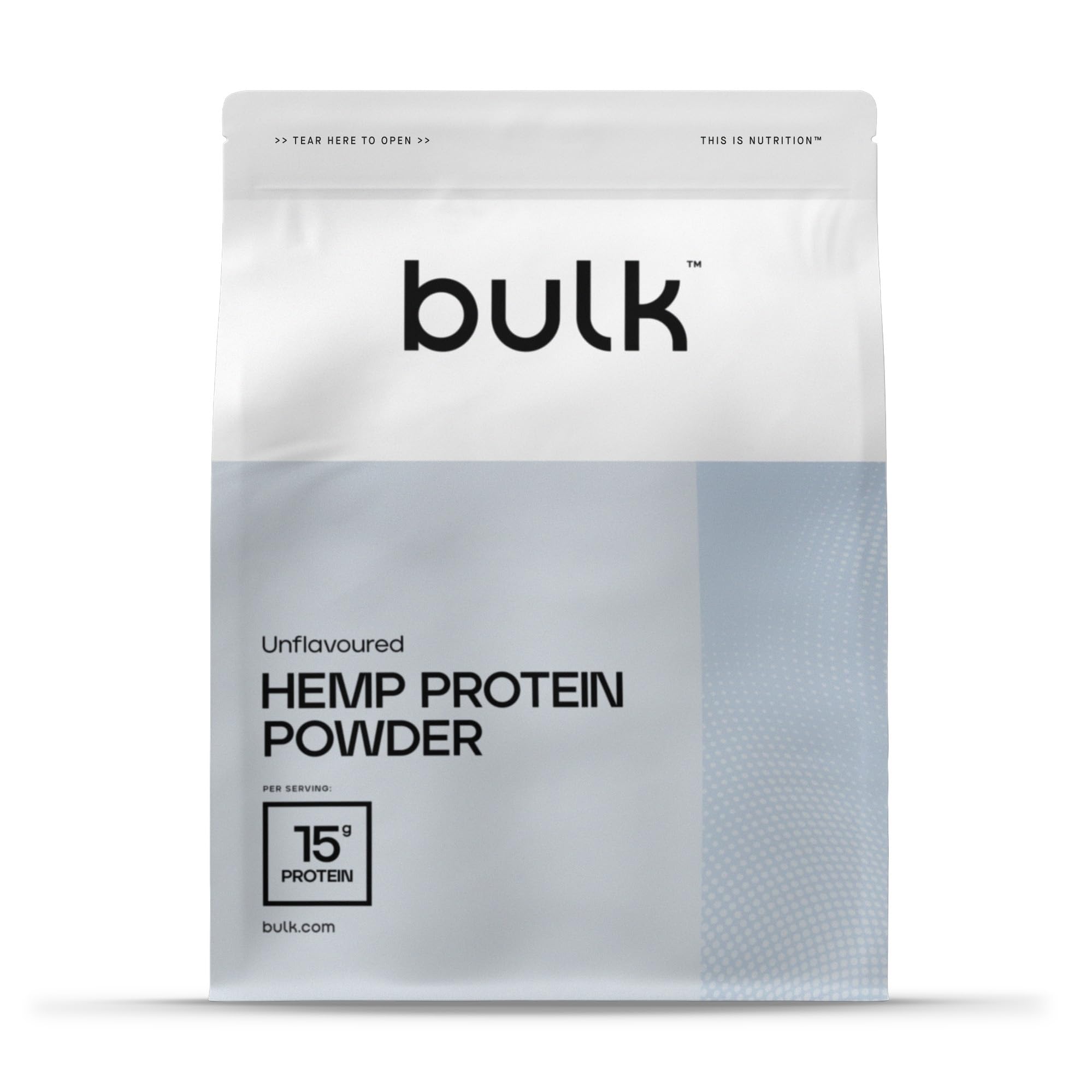 Bulk Hemp Protein Powder, Vegan Protein Shake, Unflavoured, 1 kg